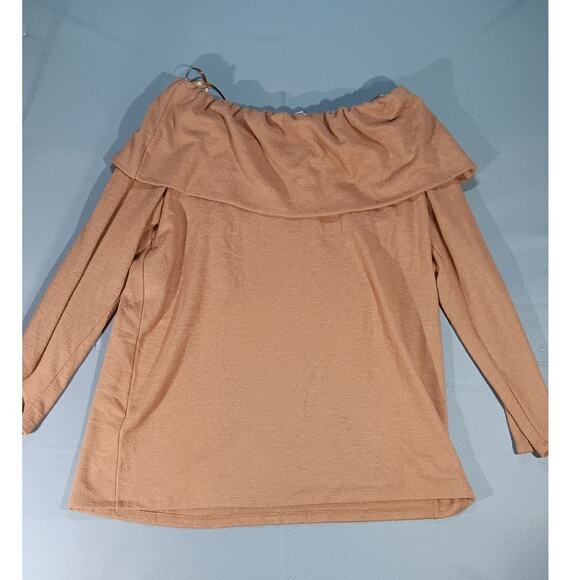 LOFT Outlet Cowl Neck Knit Top XL Brown | NWT Cozy Fall Layer - Picture 2 of 5